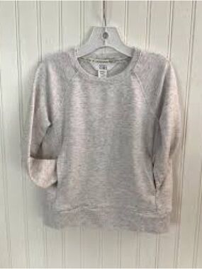 Athleta Light Gray Crewneck Sweater